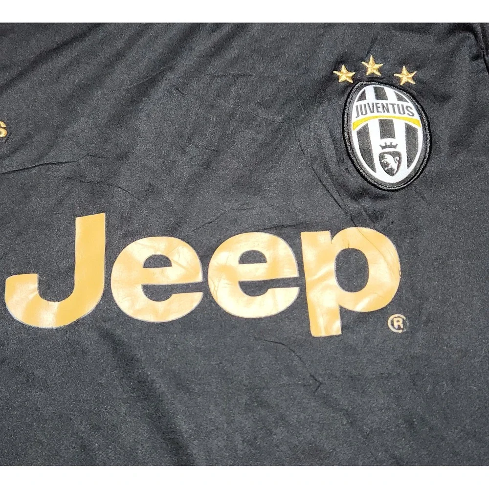 Adidas Juventus 2015-16 Third Jersey Black Gold Jeep Serie A Mens Large